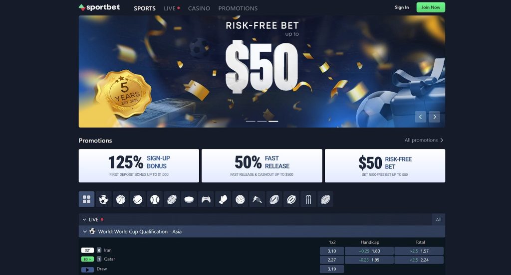 cryptocurrency betting with Sportbet.one